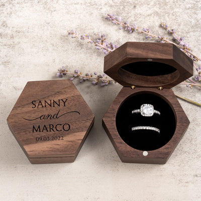 Harmony Hexagon Ring Box - Forever Wedding Favors