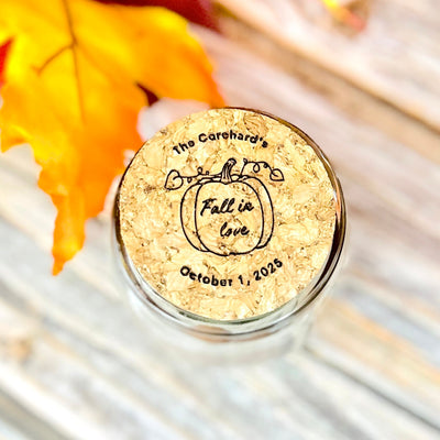 Harvest Pumpkin Mini Mason Jar - Forever Wedding Favors