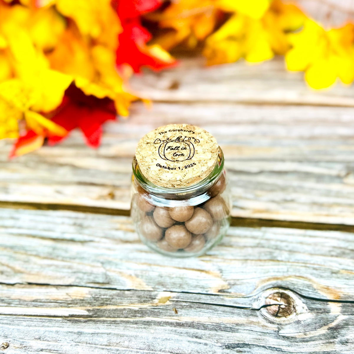 Harvest Pumpkin Mini Mason Jar - Forever Wedding Favors