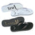 Just Married Wedding Favor Flip Flops - Black And White - Forever Wedding Favors