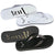 Just Married Wedding Favor Flip Flops - Black And White - Forever Wedding Favors