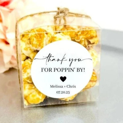 Let's Get Poppin' Labels - Forever Wedding Favors