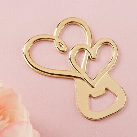 Linked Hearts Bottle Opener - Forever Wedding Favors