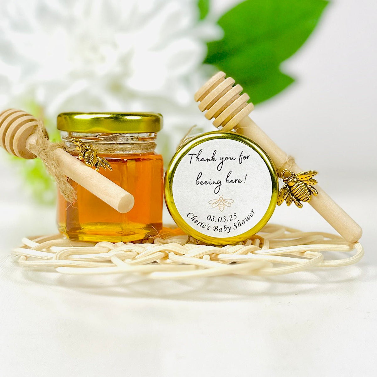 Little Honey Bee Honey Jar Favor - Forever Wedding Favors