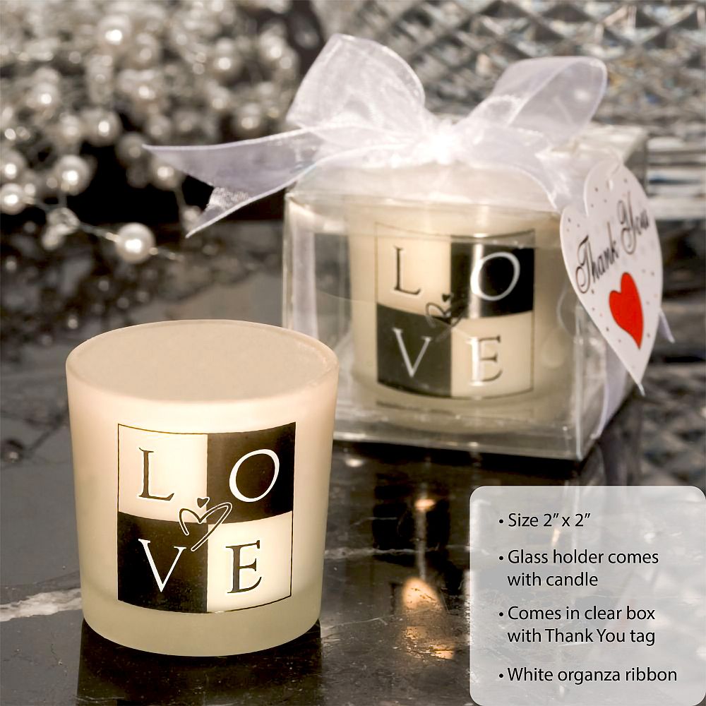 Love Design Candle Favors - Forever Wedding Favors