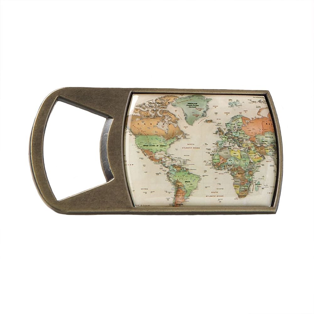 Map Design Bottle Opener - Forever Wedding Favors