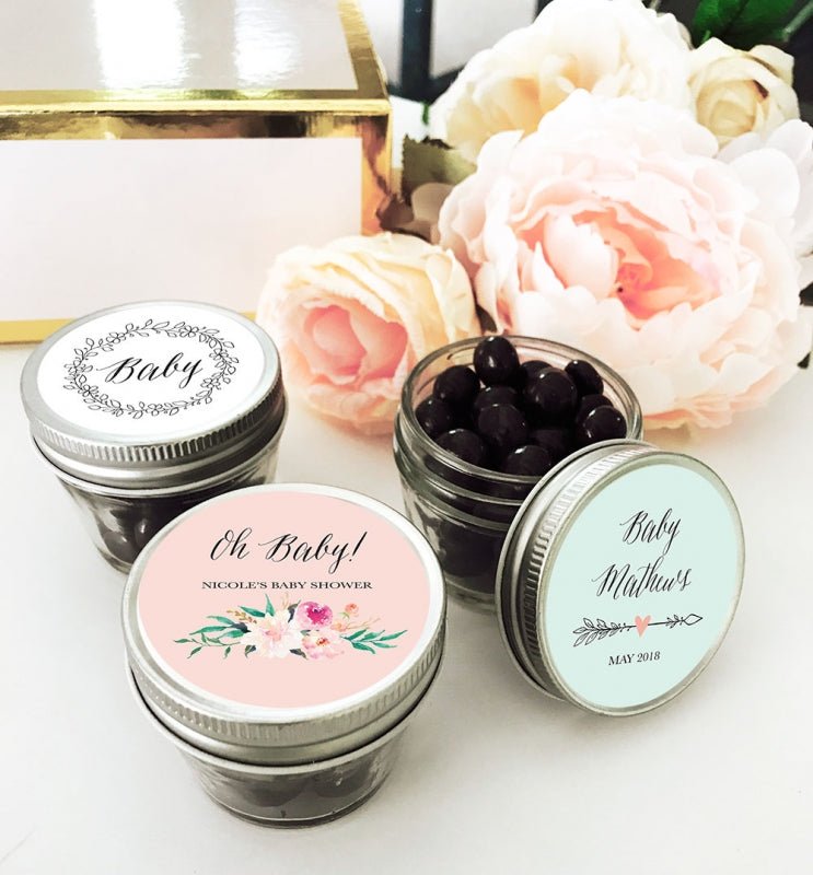 Mini Floral Mason Jars - Forever Wedding Favors