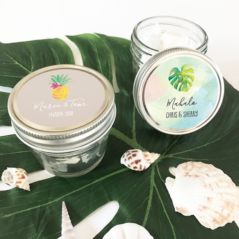 Mini Tropical Mason Jars - Forever Wedding Favors