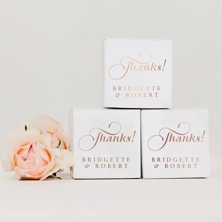 Miniature Square Paper Favor Boxes - Forever Wedding Favors