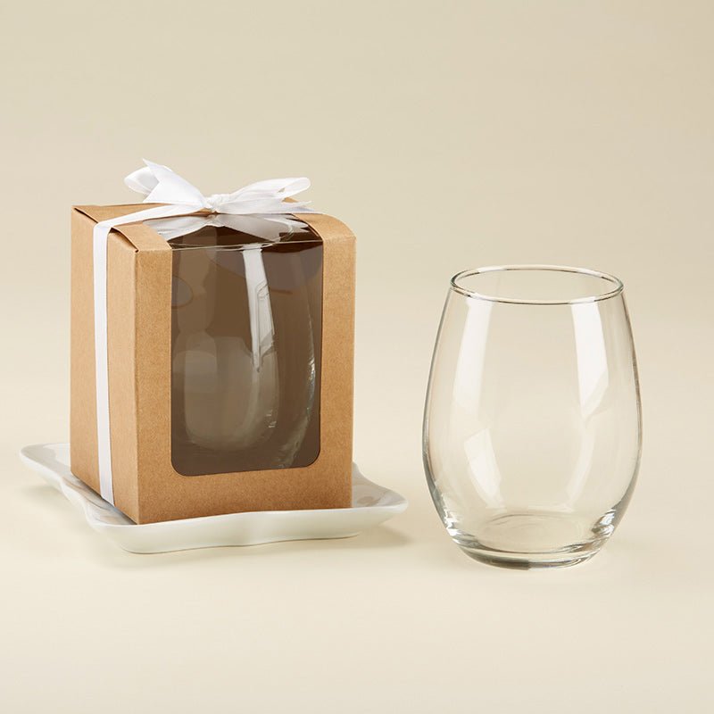 Minimalistic Wine Glass - Forever Wedding Favors