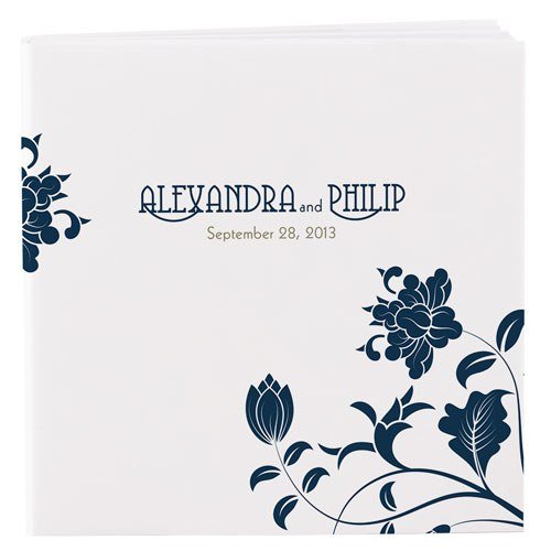 Navy Floral Notepad - Forever Wedding Favors