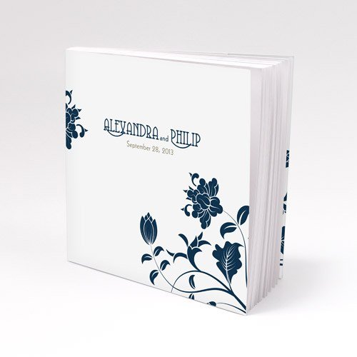 Navy Floral Notepad - Forever Wedding Favors