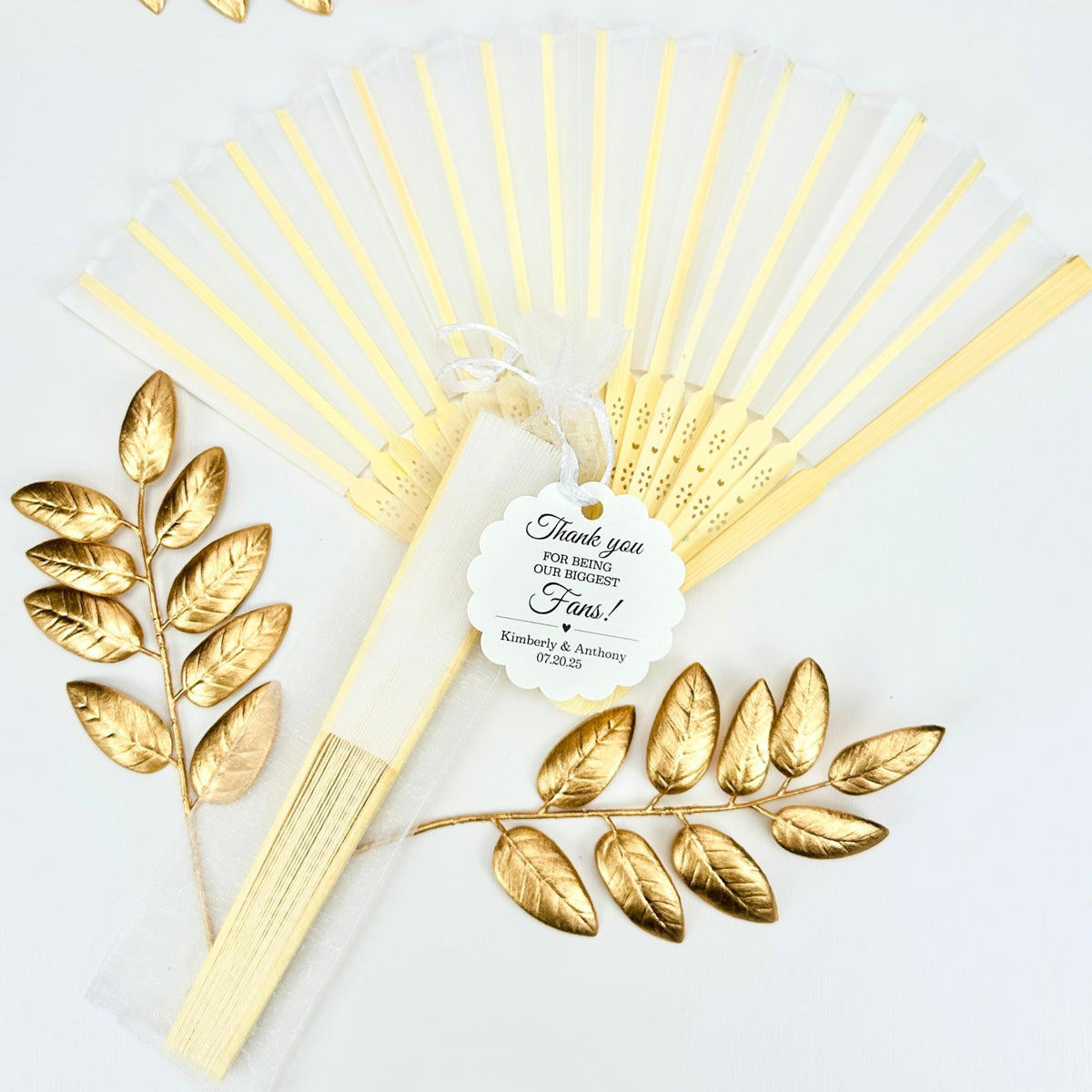 Our Biggest Fans Hand Fan - Forever Wedding Favors