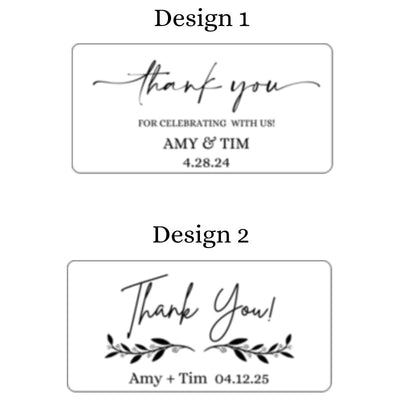 Our Thanks Labels - Forever Wedding Favors