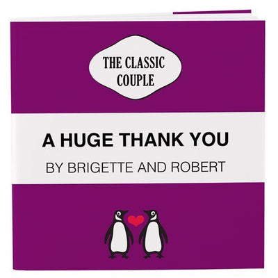 Penguin Couple Notepad - Forever Wedding Favors