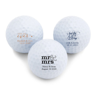 Personalized Golf Ball Wedding Favors - Forever Wedding Favors