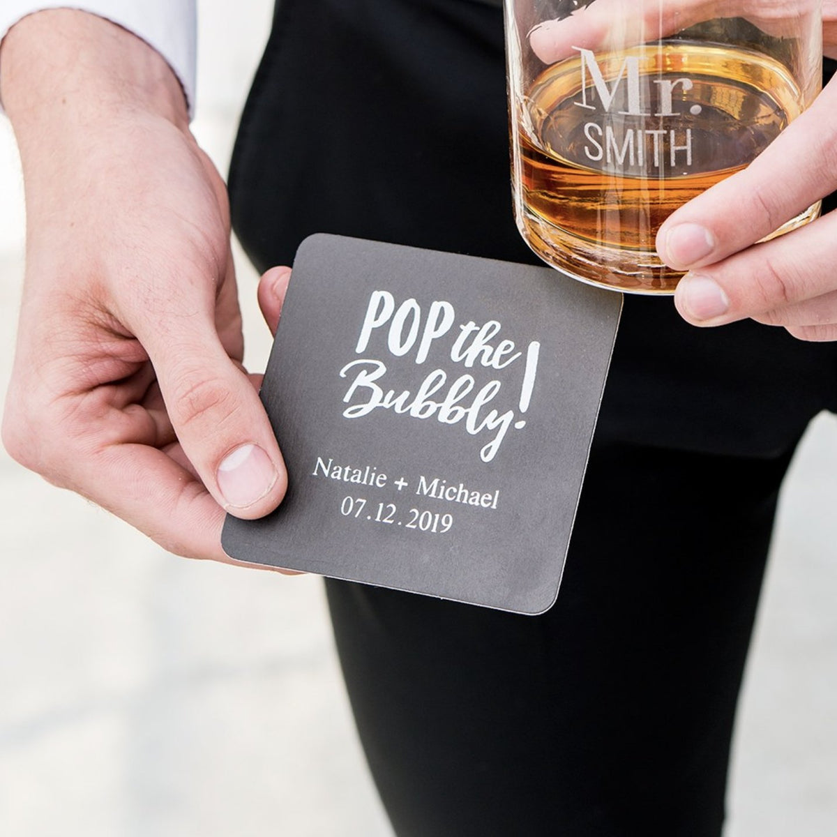 Personalized Wedding Coasters - Forever Wedding Favors