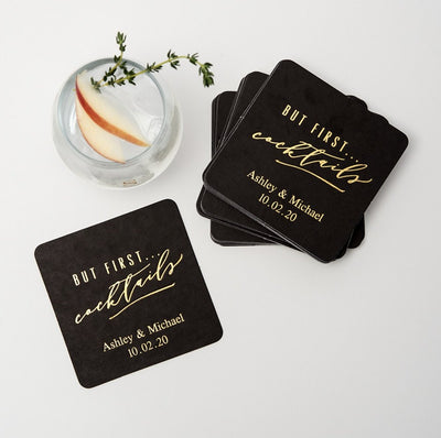 Personalized Wedding Coasters - Forever Wedding Favors