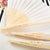 PERSONALIZED WHITE SILK FOLDING FAN - Forever Wedding Favors