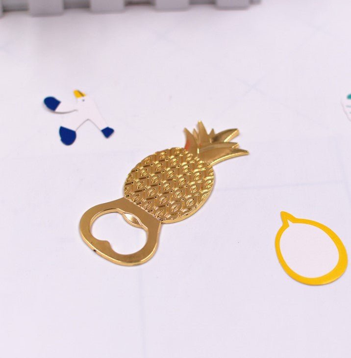 Pineapple Bottle Opener - Gold - Forever Wedding Favors