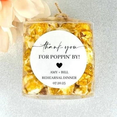 Popcorn Toast Label - Forever Wedding Favors