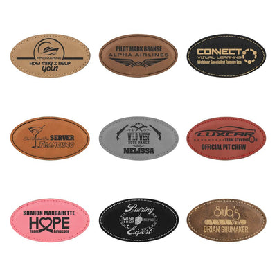 Promotional Oval Leather Magnet - Forever Wedding Favors