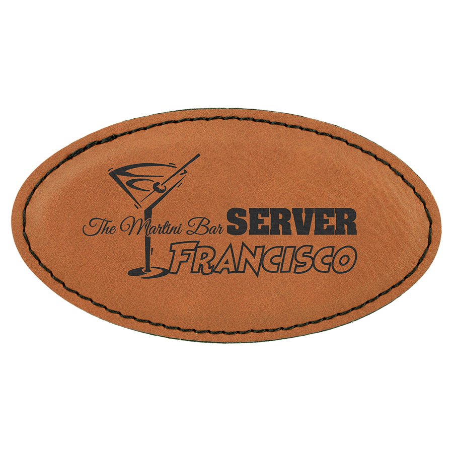 Promotional Oval Leather Magnet - Forever Wedding Favors