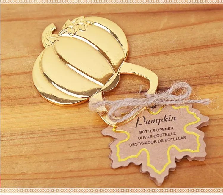 Pumpkin Bottle Opener - Gold - Forever Wedding Favors