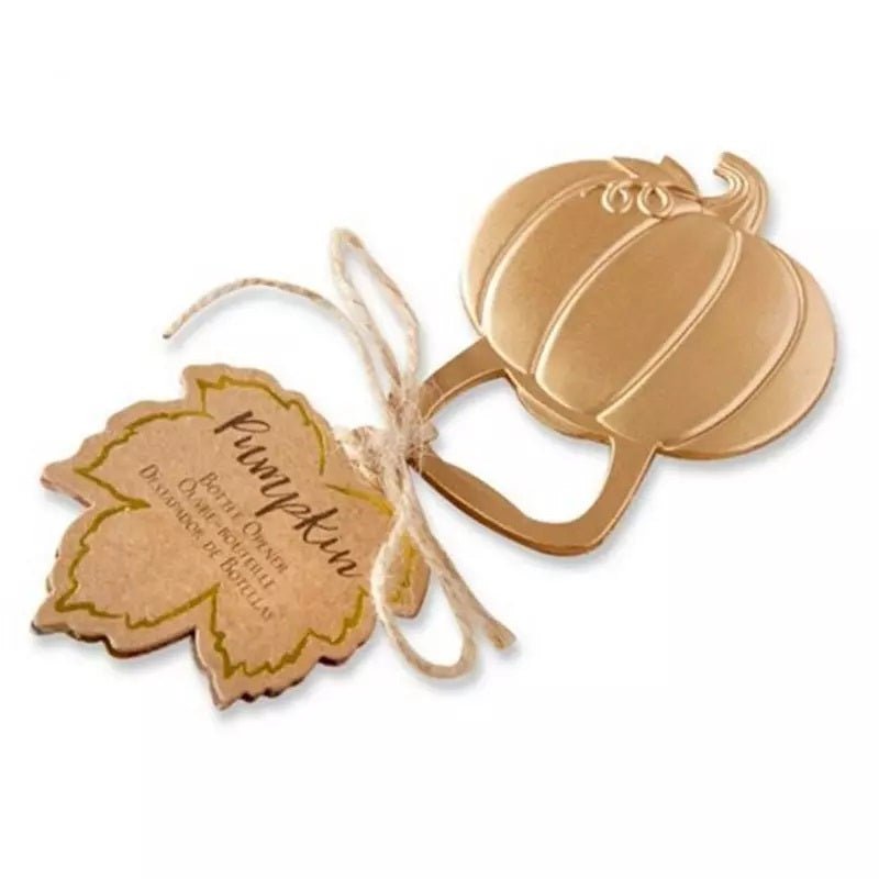 Pumpkin Bottle Opener - Gold - Forever Wedding Favors