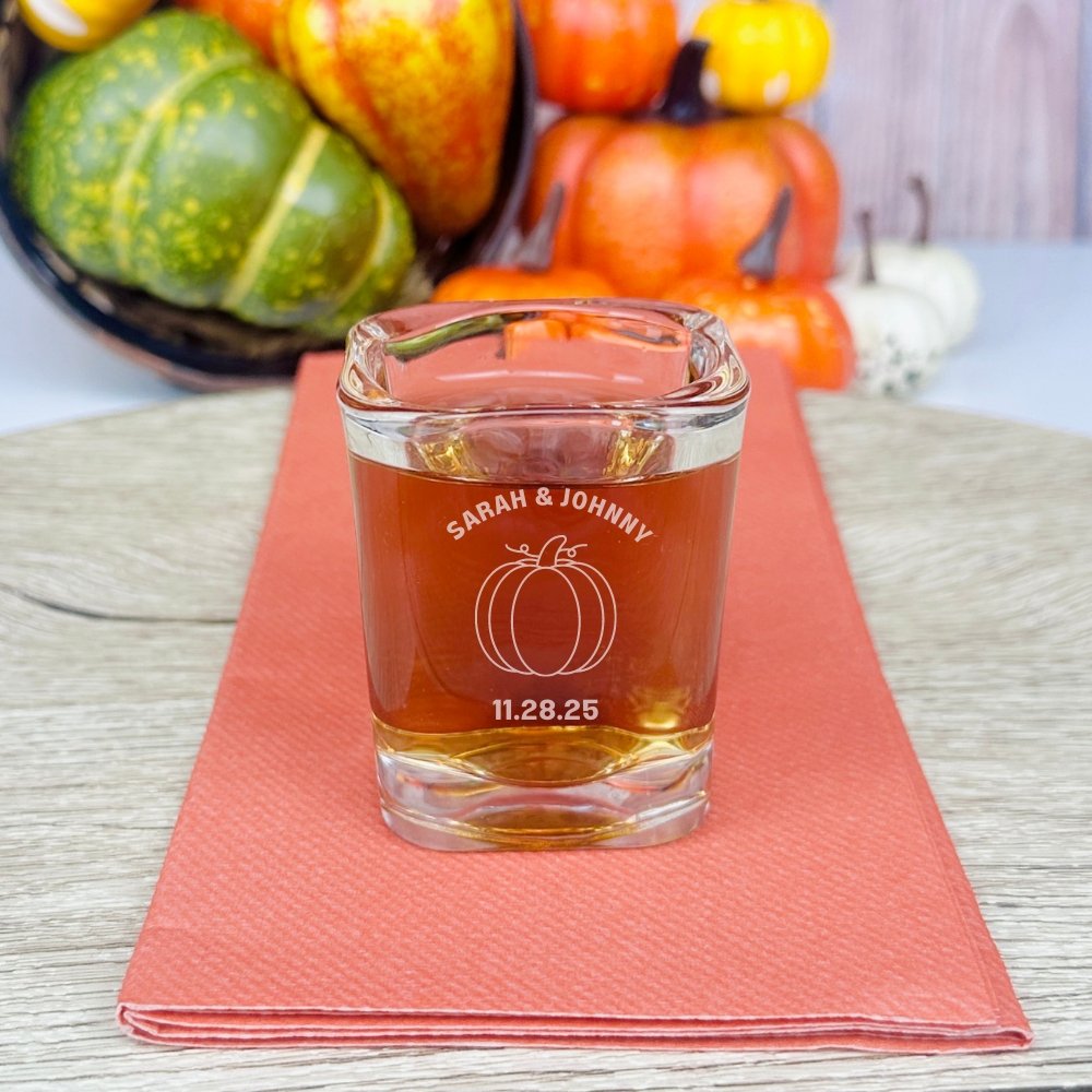 Pumpkin Dreams Shot Glass - Forever Wedding Favors