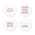 Round Paper Drink Coasters - Bachelorette Collection - Set Of 12 - Forever Wedding Favors