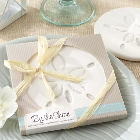 Sand Dollar Design Coaster - Forever Wedding Favors