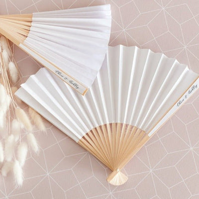 Serene Breeze Hand Fans - Forever Wedding Favors