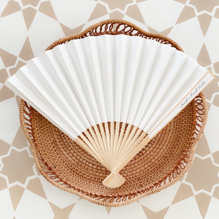 Serene Breeze Hand Fans - Forever Wedding Favors