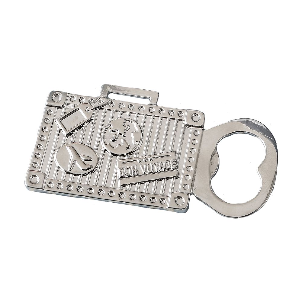 Silver Bon Voyage Bottle Opener - Forever Wedding Favors