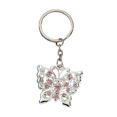 Silver Butterfly Metal Key Chain - Forever Wedding Favors