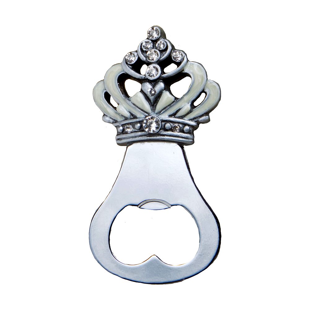 Silver Crown Bottle Opener - Forever Wedding Favors