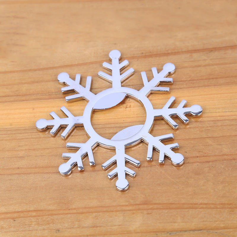 Silver Snowflake Bottle Opener - Forever Wedding Favors