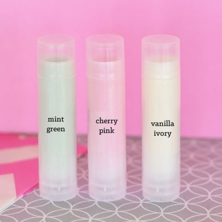 Simple Floral Lip Balm - Forever Wedding Favors