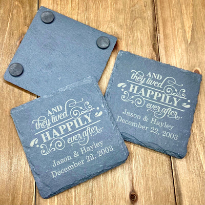 Slate Coaster - Forever Wedding Favors