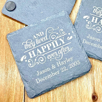 Slate Coaster - Forever Wedding Favors