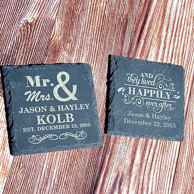 Slate Coaster - Forever Wedding Favors