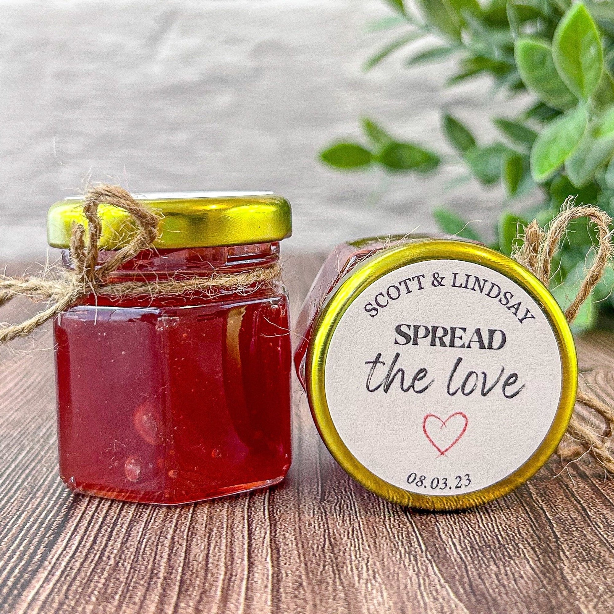 Spread The Love Jam Jar - Forever Wedding Favors