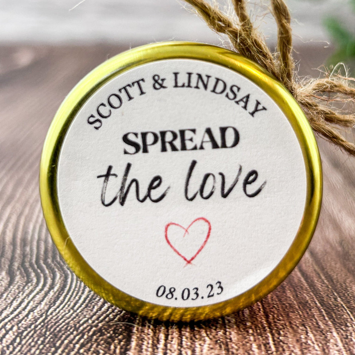 Spread The Love Jam Jar - Forever Wedding Favors