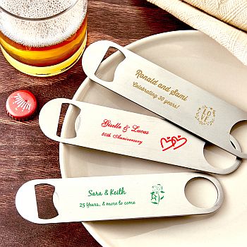 Stainless Steel Bottle Opener - Forever Wedding Favors