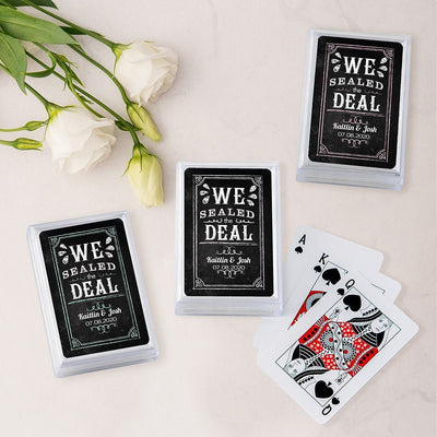 We Sealed The Deal Chalkboard - Forever Wedding Favors