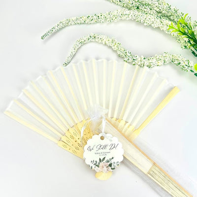 We Still Do Vow Renewal Hand Fan - Forever Wedding Favors