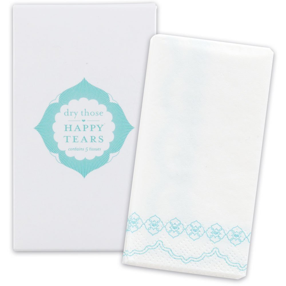 Wedding Favor Tissues Sea Blue Print - Forever Wedding Favors