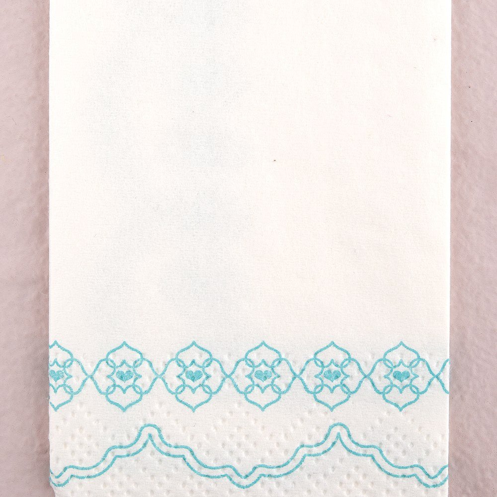 Wedding Favor Tissues Sea Blue Print - Forever Wedding Favors